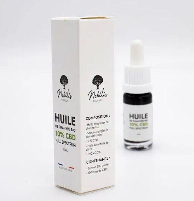 Huile CBD 10% full spectrum nobilis